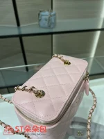 高仿香奈兒/Chanel 22A方盒子包粉色：圖片 5
