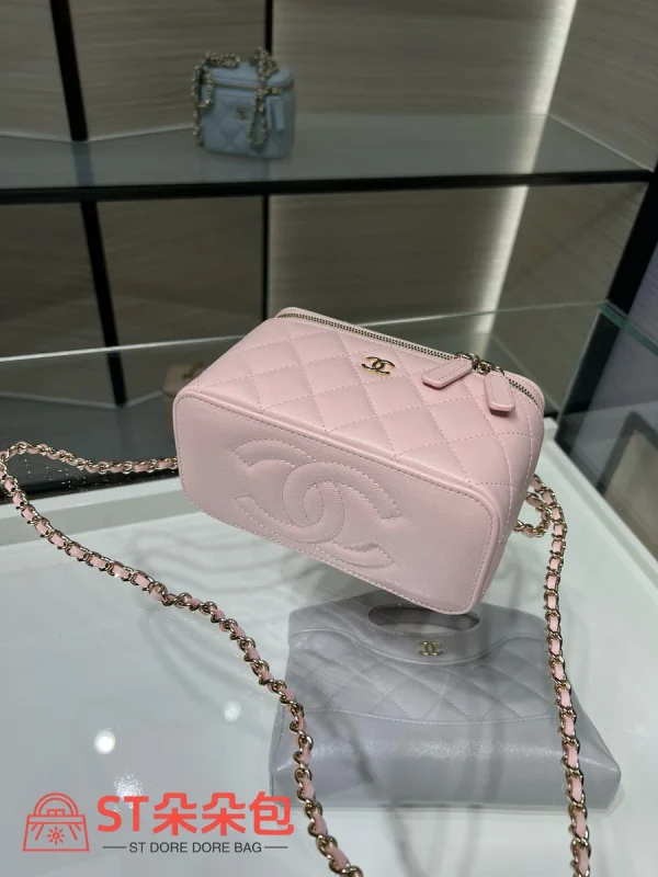 高仿香奈兒/Chanel 22A方盒子包粉色：圖片 7