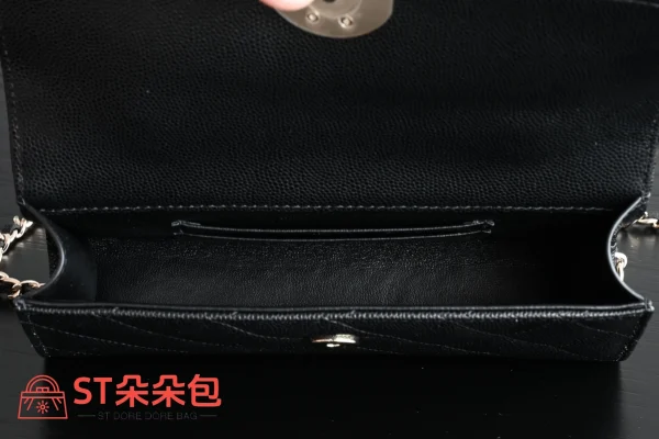 高仿香奈兒/Chanel 25S WOC鏈條包 黑色：圖片 9