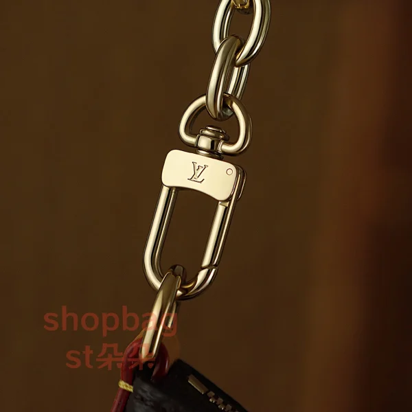 LV Nano Boulogne牛角包 M25519 實拍細節全鋼五金扣子