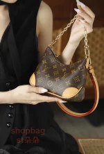 LV Nano Boulogne牛角包 M25519 手提 穿搭上身效果