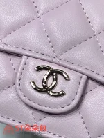高仿香奈兒/Chanel 經典flap系列Mini Classic Flap帶手柄粉色小包：圖片 6