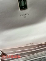 高仿香奈兒/Chanel WOC 帶金屬手柄鏈條錢包 粉色：圖片 10