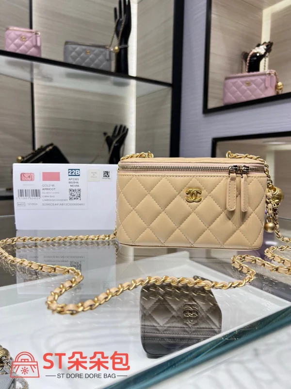 高仿香奈兒/Chanel Camera Case 經典相機包 米色：圖片 2
