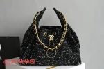 高仿香奈兒/Chanel Deauville 黑色購物袋：圖片 2