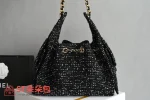 高仿香奈兒/Chanel Deauville 黑色購物袋：圖片 3
