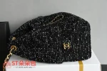 高仿香奈兒/Chanel Deauville 黑色購物袋：圖片 4