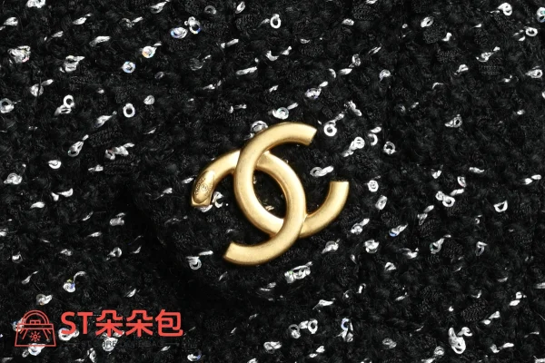 高仿香奈兒/Chanel Deauville 黑色購物袋：圖片 7
