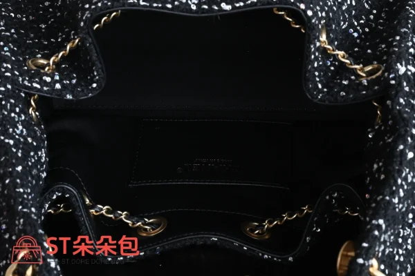 高仿香奈兒/Chanel Deauville 黑色購物袋：圖片 10