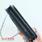 高仿香奈兒/Chanel Classic Flap系列 WOC鏈條錢包 黑色：圖片 5