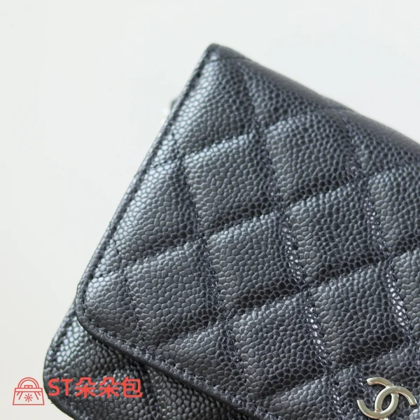 高仿香奈兒/Chanel Classic Flap系列 WOC鏈條錢包 黑色：圖片 6