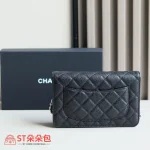 高仿香奈兒/Chanel Classic Flap系列 WOC鏈條錢包 黑色：圖片 10