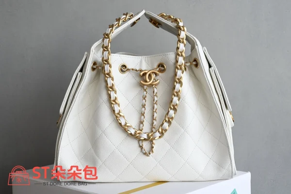 高仿香奈兒/Chanel 25C GST手袋 白色：圖片 2
