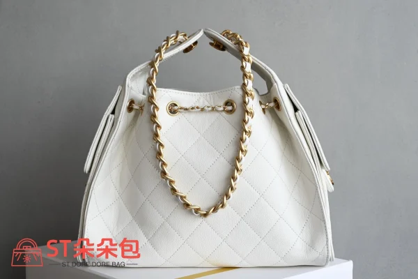 高仿香奈兒/Chanel 25C GST手袋 白色：圖片 3