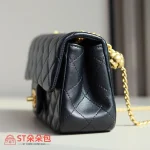 高仿香奈兒/Chanel CF山茶花系列mini號經典黑口蓋包：圖片 4