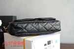 高仿香奈兒/Chanel 19系列 19 Flap Bag 黑色翻蓋式菱格紋肩包：圖片 5