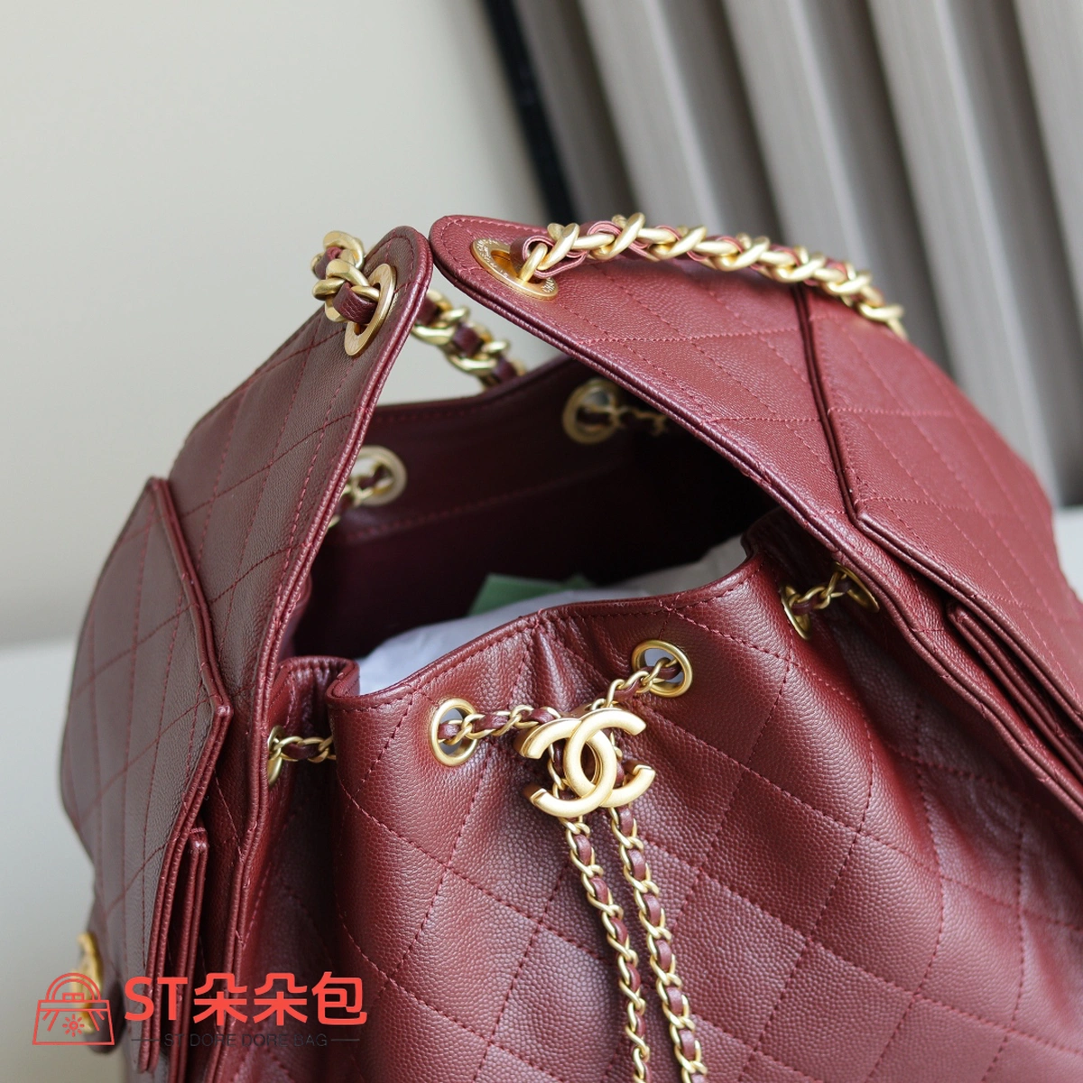 高仿香奈兒/Chanel Hobo黑色小號菱格紋鏈條包 4 高仿香奈兒/Chanel Hobo黑色小號菱格紋鏈條包