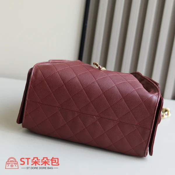 高仿香奈兒/Chanel Hobo黑色小號菱格紋鏈條包：圖片 6
