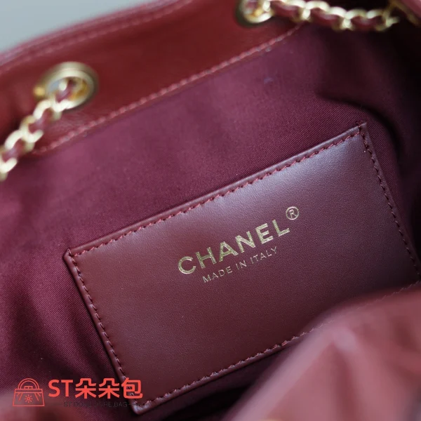 高仿香奈兒/Chanel Hobo黑色小號菱格紋鏈條包：圖片 9