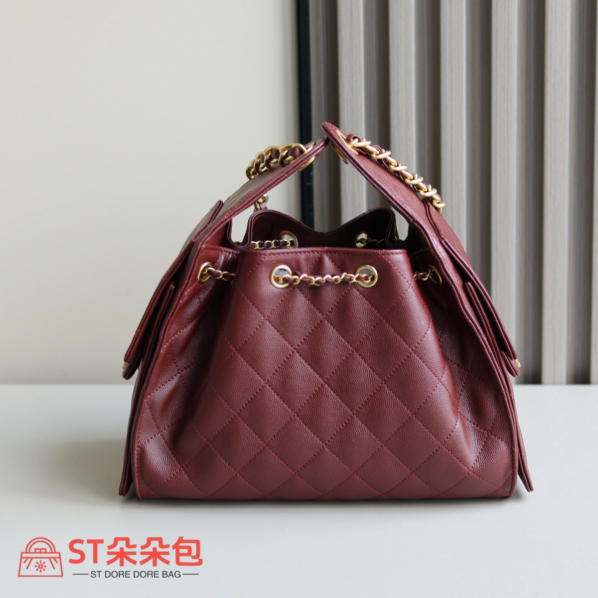 高仿香奈兒/Chanel Hobo黑色小號菱格紋鏈條包 10 高仿香奈兒/Chanel Hobo黑色小號菱格紋鏈條包