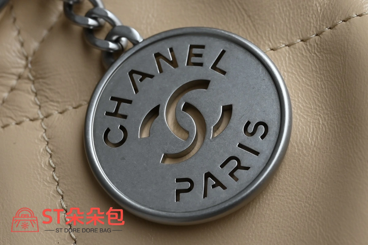 高仿香奈兒/Chanel Deauville 菱格紋鏈條肩背包 米色 7 高仿香奈兒/Chanel Deauville 菱格紋鏈條肩背包 米色