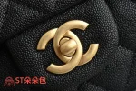 高仿香奈兒/Chanel Classic Flap 經典菱格紋黑色蓋鏈斜挎肩背包：圖片 7