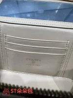 高仿香奈兒/Chanel Vanity系列Vanity Case with Chain杏色帶鏈條化妝箱包：圖片 10