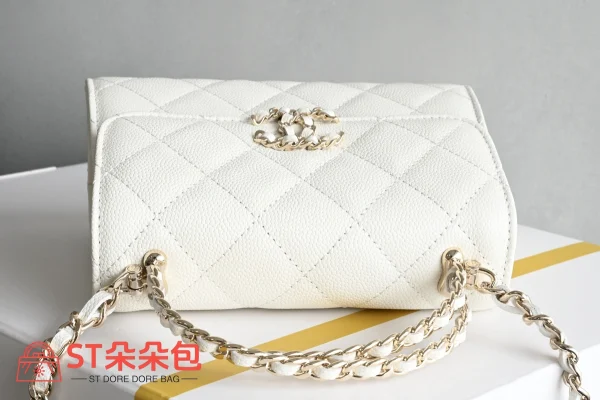 高仿香奈兒/Chanel Classic Flap 經典flap系列 迷你翻蓋鏈條手提單肩包：圖片 7