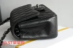 高仿香奈兒/Chanel Classic 經典Flap菱格紋鏈條翻蓋包 黑色：圖片 5