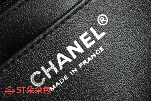 高仿香奈兒/Chanel Classic 經典Flap菱格紋鏈條翻蓋包 黑色：圖片 9