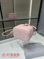 高仿香奈兒/Chanel 25C方盒子包粉紅色經典款：圖片 5
