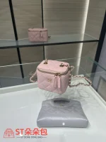 高仿香奈兒/Chanel 25C方盒子包粉紅色經典款：圖片 6
