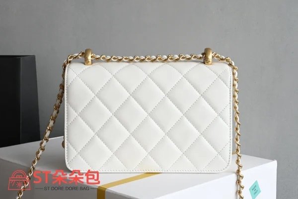 高仿香奈兒/Chanel 25s 口蓋包 白色：圖片 3