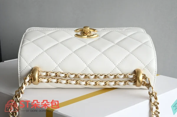 高仿香奈兒/Chanel 25s 口蓋包 白色：圖片 6