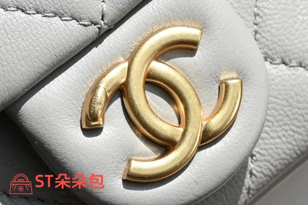 高仿香奈兒/Chanel 31系列淺灰色Hobo包：圖片 7