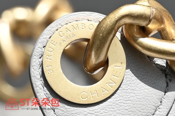 高仿香奈兒/Chanel 31系列淺灰色Hobo包：圖片 8