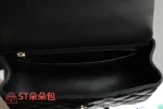 高仿香奈兒/Chanel Classic Flap Mini 黑色帶手柄菱形格紋翻蓋包：圖片 9