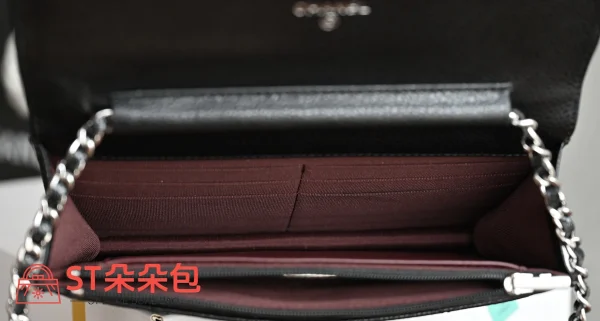 高仿香奈兒/Chanel WOC 黑色鏈條錢包斜挎包：圖片 9