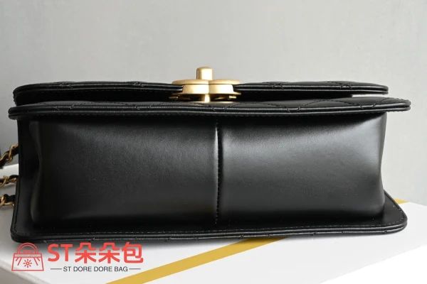 高仿香奈兒/Chanel 25s 口蓋包 黑色：圖片 4