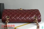 高仿香奈兒/Chanel Classic Flap 經典口蓋包（單肩/斜挎）酒紅色：圖片 6