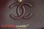 高仿香奈兒/Chanel Classic Flap 經典口蓋包（單肩/斜挎）酒紅色：圖片 9