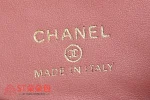 高仿香奈兒/Chanel Vanity系列 經典菱格紋鏈條盒子包 粉紅色：圖片 9