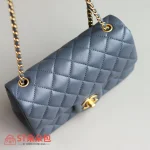 高仿香奈兒/Chanel CF金球 藍色鏈條包 大Mini號：圖片 5