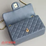 高仿香奈兒/Chanel CF金球 藍色鏈條包 大Mini號：圖片 7