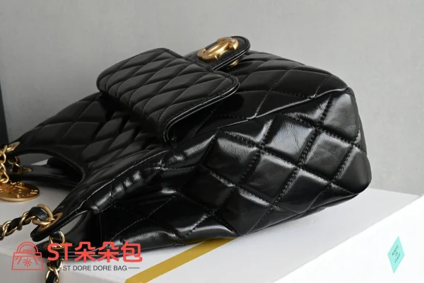 高仿香奈兒/Chanel 25S Hobo流浪包 黑色：圖片 5