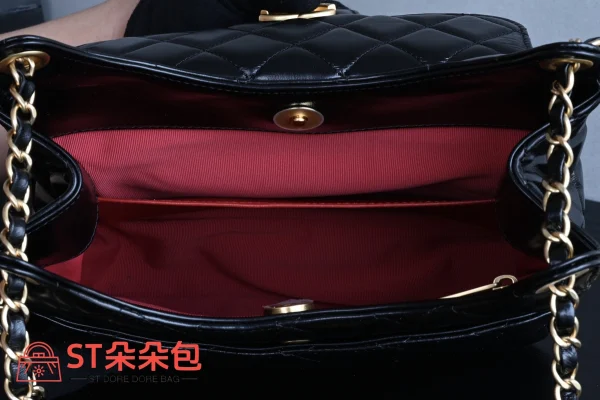 高仿香奈兒/Chanel 25S Hobo流浪包 黑色：圖片 10