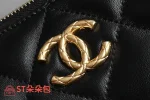 高仿香奈兒/Chanel Hobo系列菱格紋鏈條單肩包黑色：圖片 6