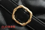 高仿香奈兒/Chanel Hobo系列菱格紋鏈條單肩包黑色：圖片 8