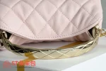 高仿香奈兒/Chanel Coco Capuchon 菱格紋金屬柄鏈條斜挎包 blush粉色：圖片 6