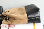 高仿香奈兒/Chanel Drawstring Bucket Bag 黑棕拼接水桶包：圖片 4